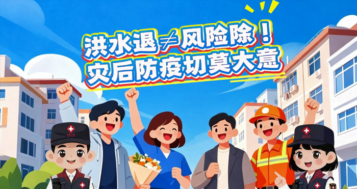 洪水退≠风险除！灾后防疫切莫大意